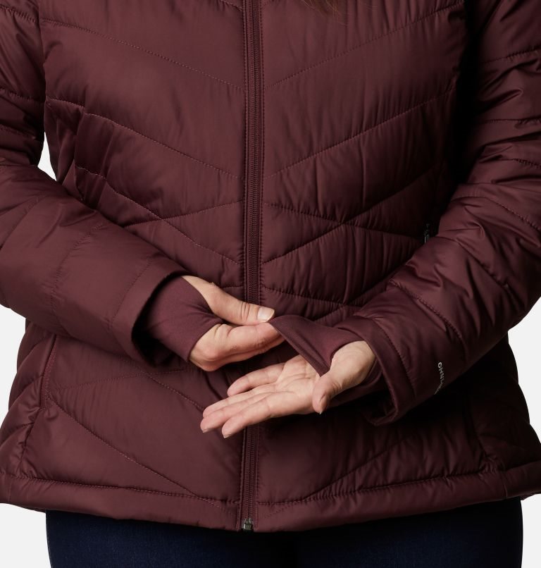 Women's Columbia Heavenly Jackets Burgundy | Plus Size CA-DA18L